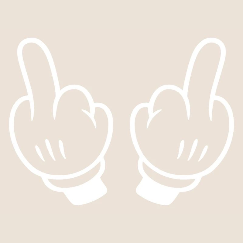 Mittelfinger Hand Comic