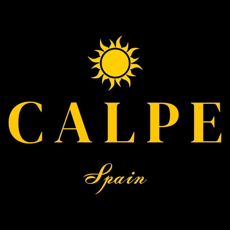 Calpe Spanien Sonnenemblem