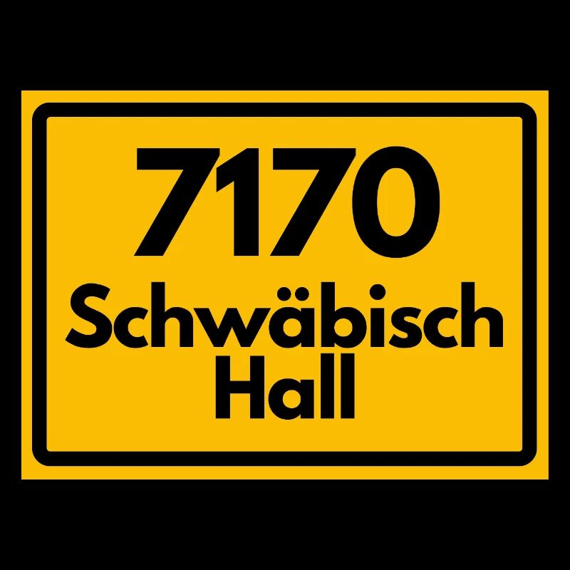 ALTE POSTLEITZAHL PLZ RETRO 7170 SCHWÄBISCH HALL