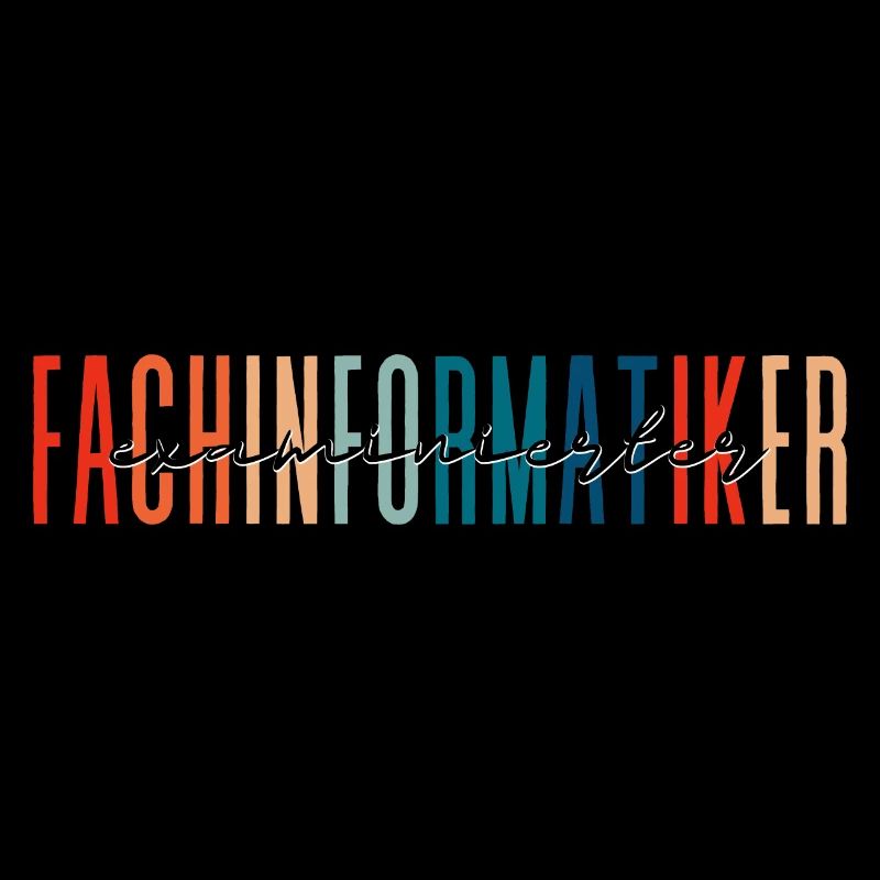 examinierter Fachinformatiker - buntes Design