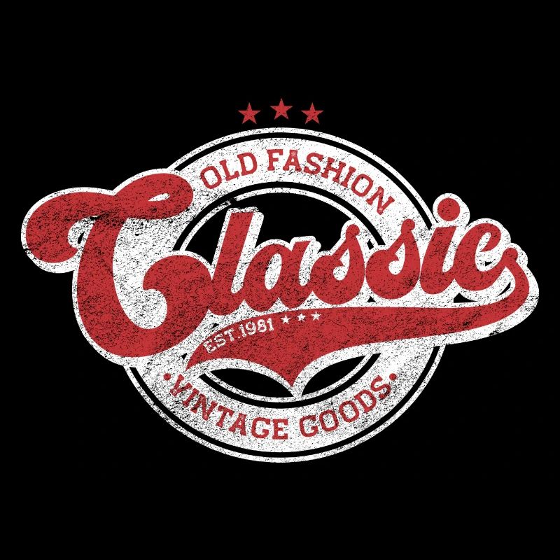 Denim classique à l’ancienne produits vintage rouge