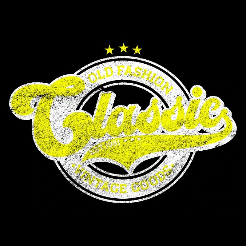 Denim classique à l’ancienne produits vintage jaune