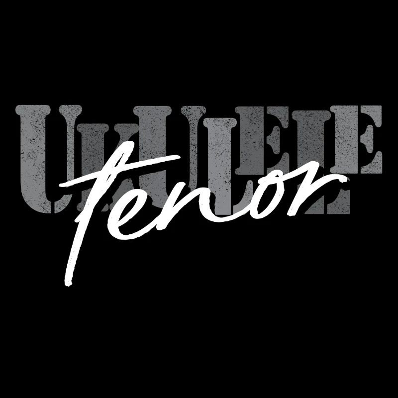 Tenor Ukulele Black White