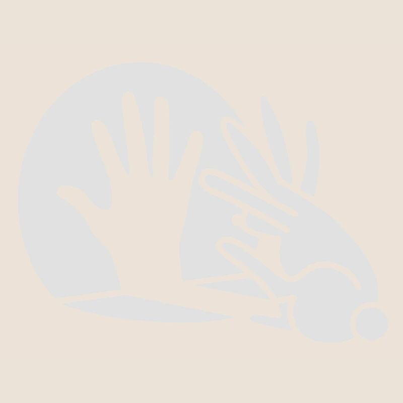 Chinese shadow, hand, rabbit, phosphorescent