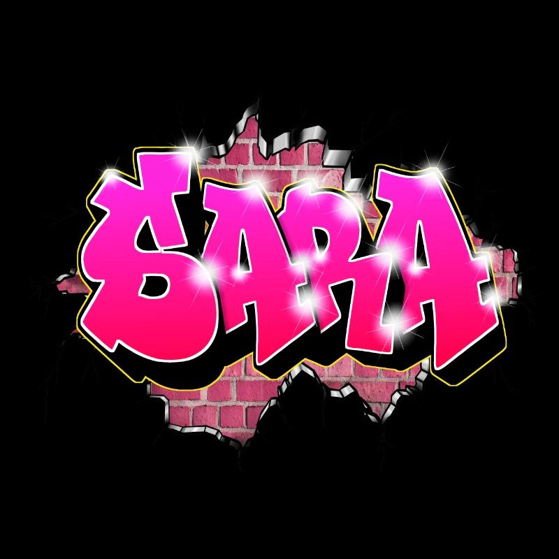 Graffiti Custom First Name SARA