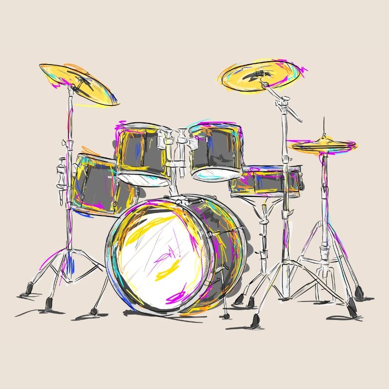 Colourful Drums art