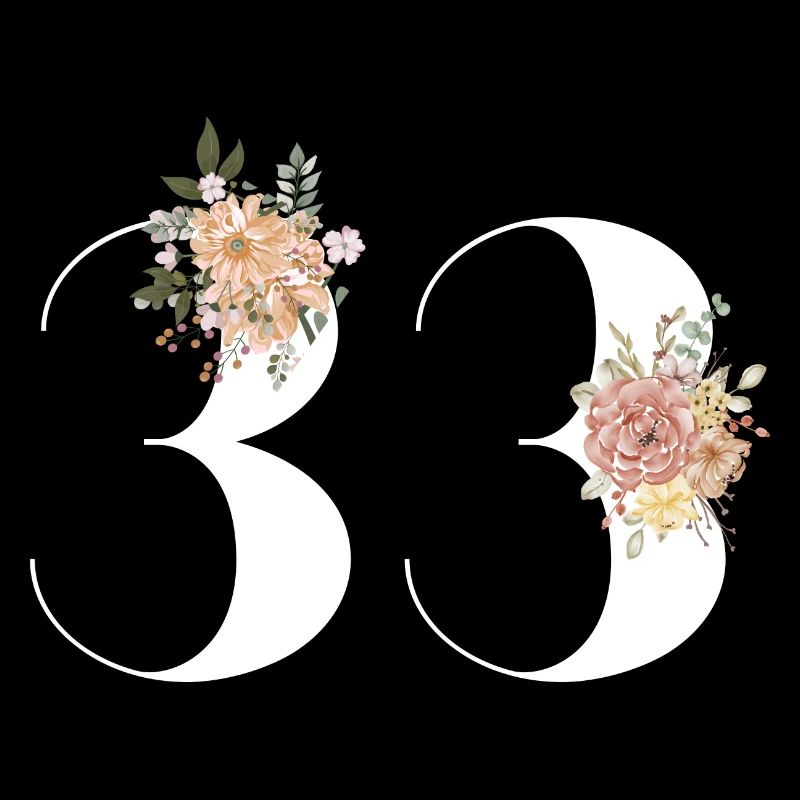33e anniversaire fleuris (Cadeau de 33 ans)