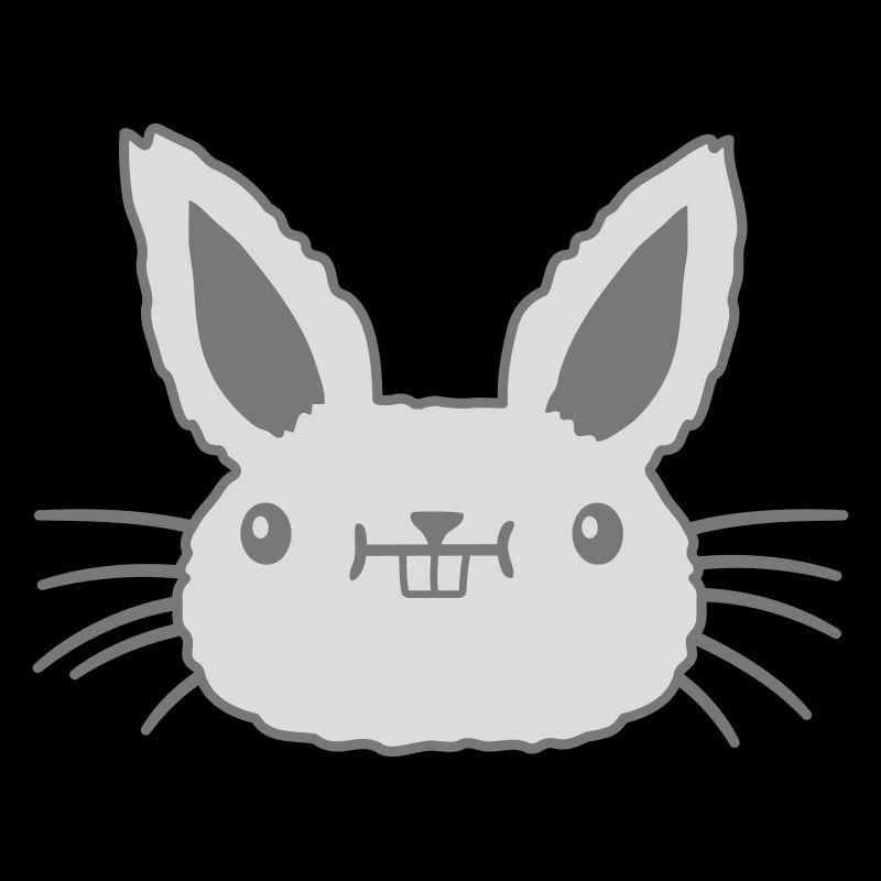 Petit visage de lapin kawaii