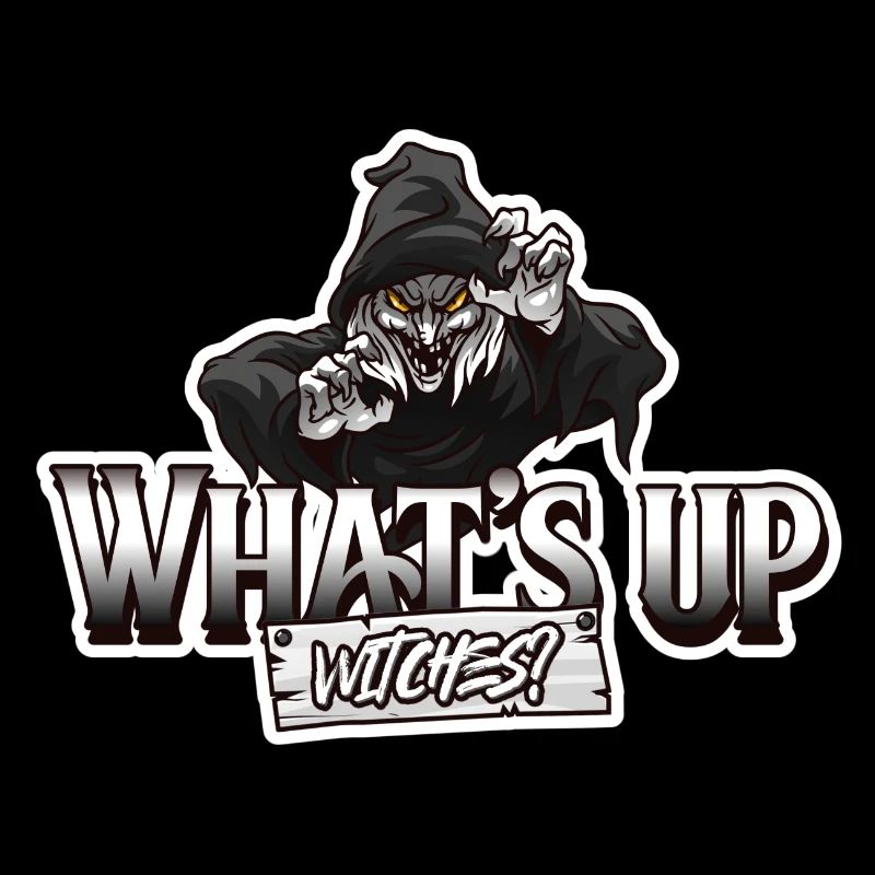 halloween witch with funny saying