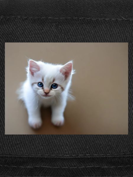 Chaton mignon yeux bleus