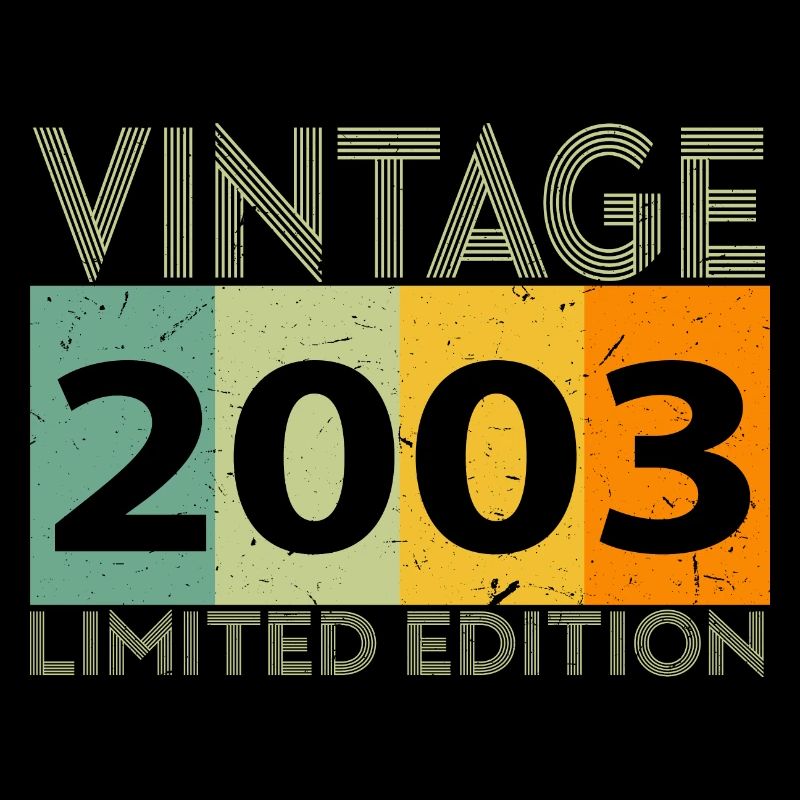 2003 Born vintage Birth Retro
