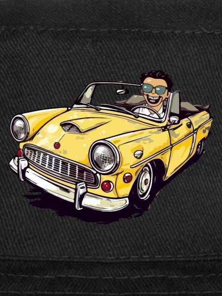 Gérard et son cabriolet jaune