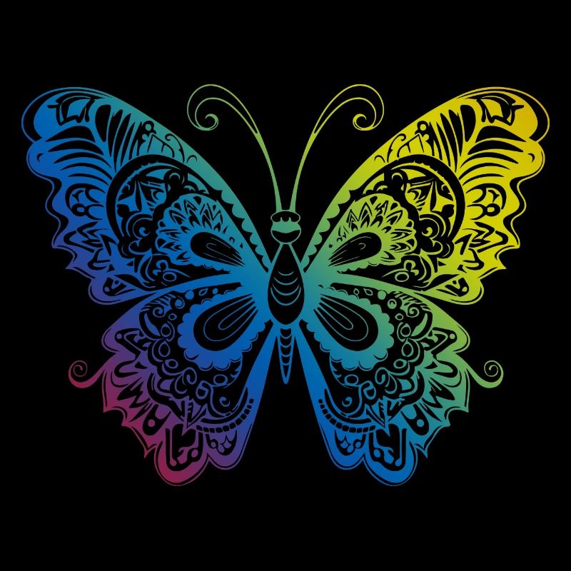 Schmetterling Mandala Boho