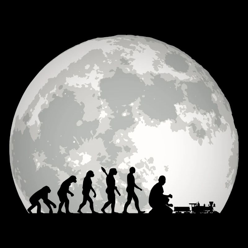 Evolution of Human Train Model Railway