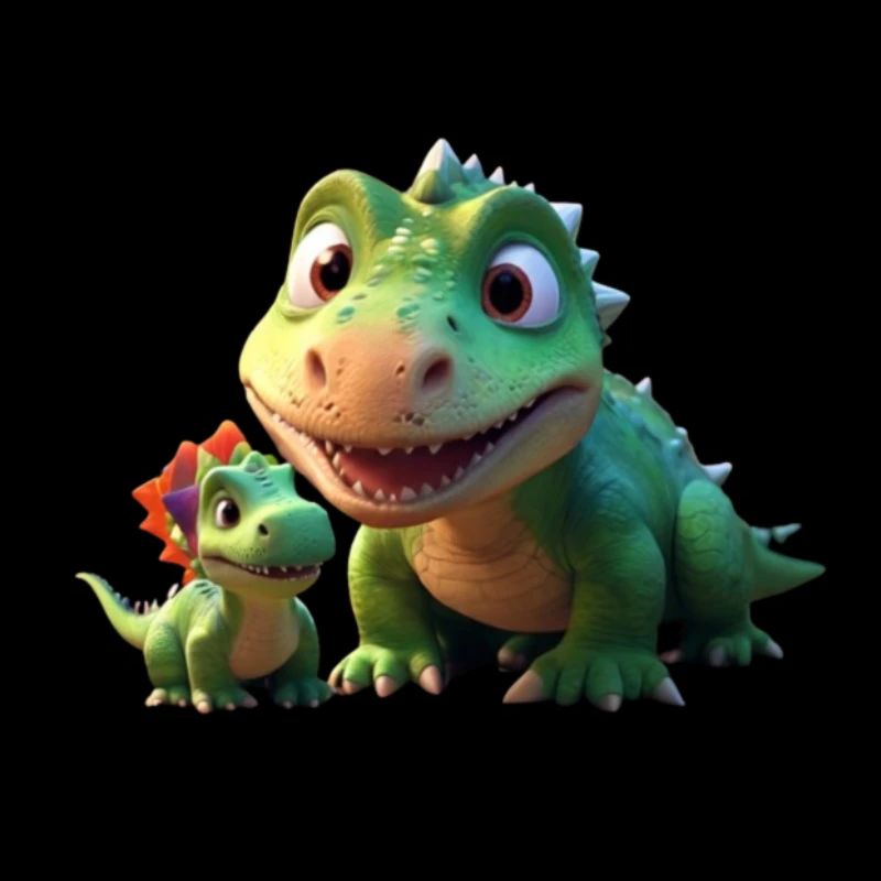 Drôle Dino Amis Mignon