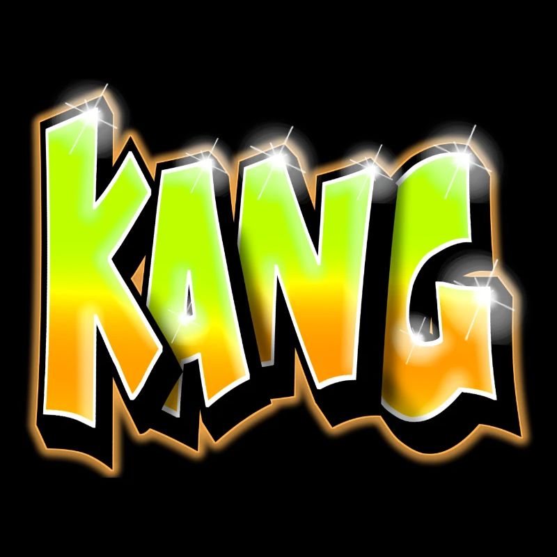 KANG GRAFFITI NAME PRINT Gelb