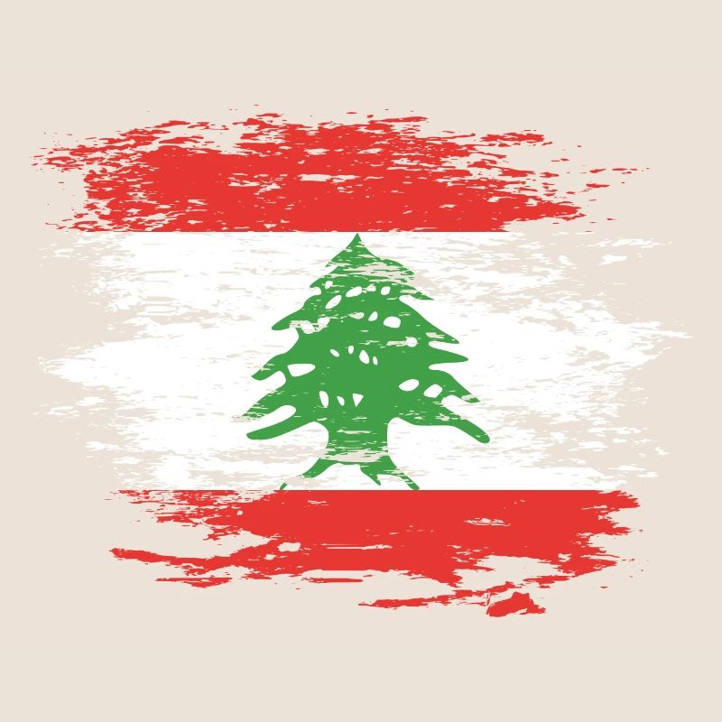 Libanon Flagge used