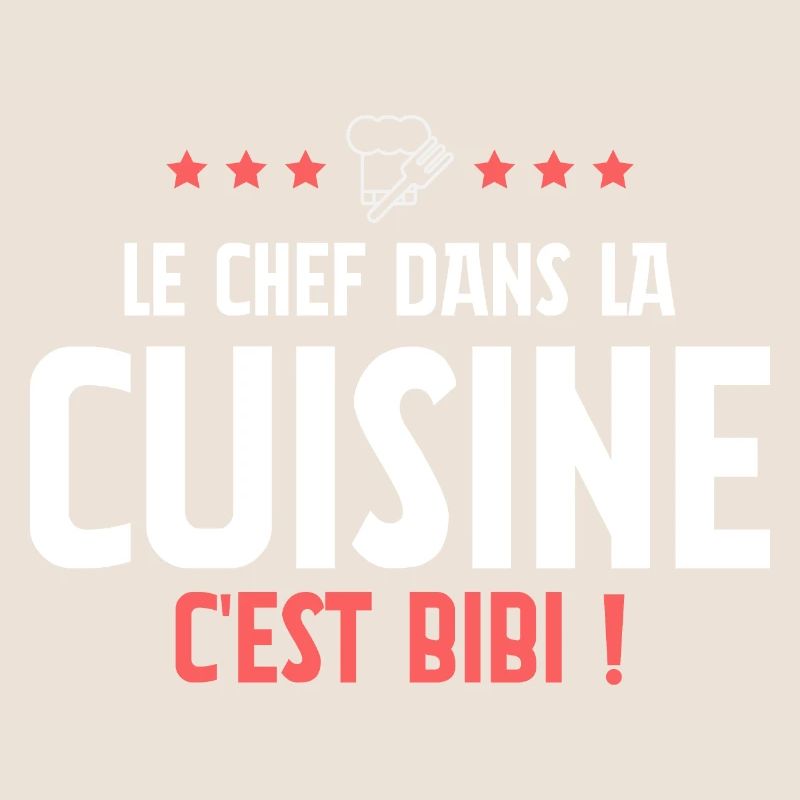 Le chef dans la cuisine c'est bibi ! - Tablier