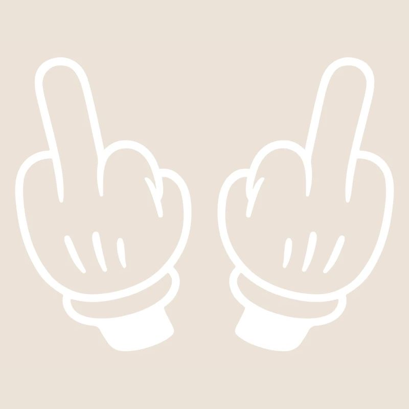Mittelfinger Hand Comic