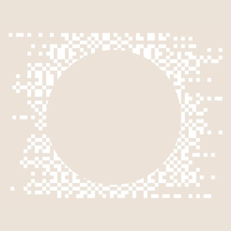 Pixel Circle Abstract Nebula