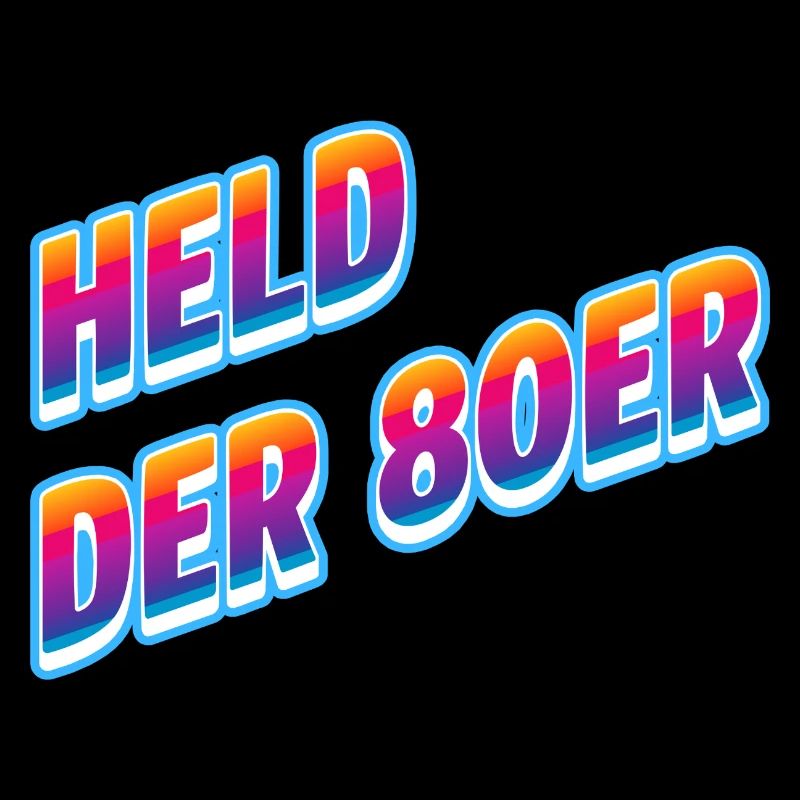 Held der 80er Neon-Retro