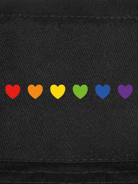 Rainbow pride hearts