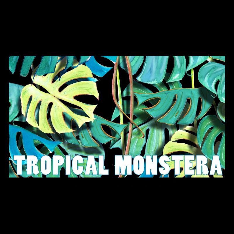 Tropical monstera