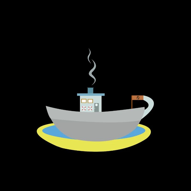 bateau tasse de café