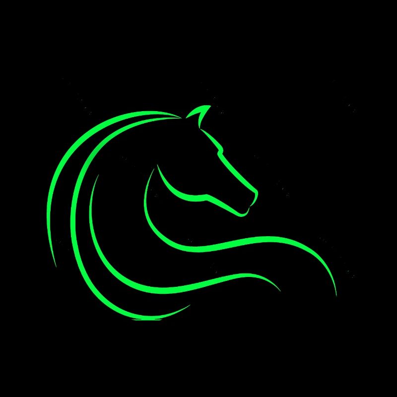 Rennpferd - Tier - Pferd - Logo