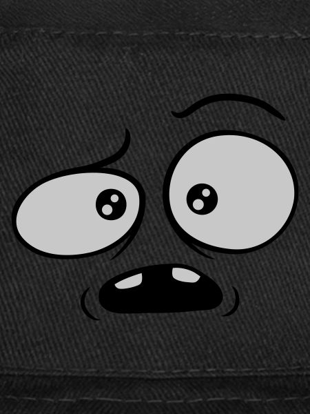 Skeptical confused comic face