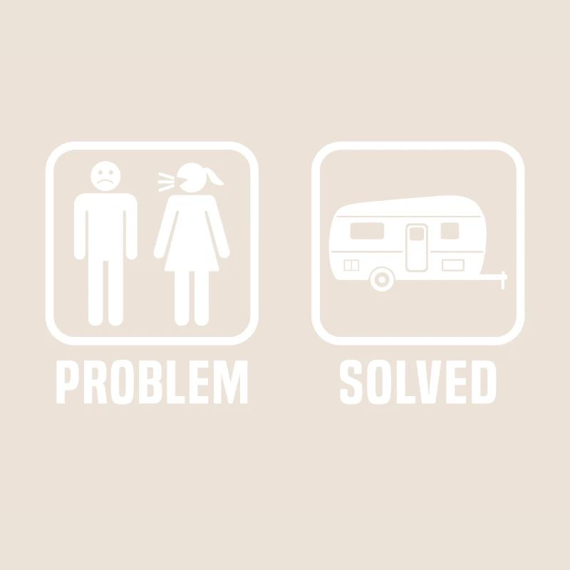 Problem solved caravan caravanning gift for camper