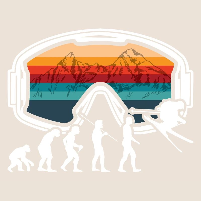 Ski Evolution Vintag Sports d’hiver Ski