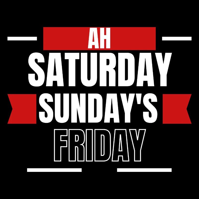 Ah, Weekend Days Mashup Tee