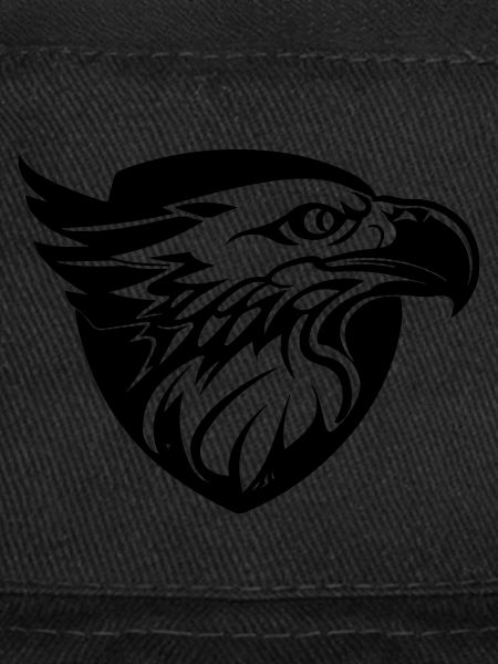 Eagle's head in profile