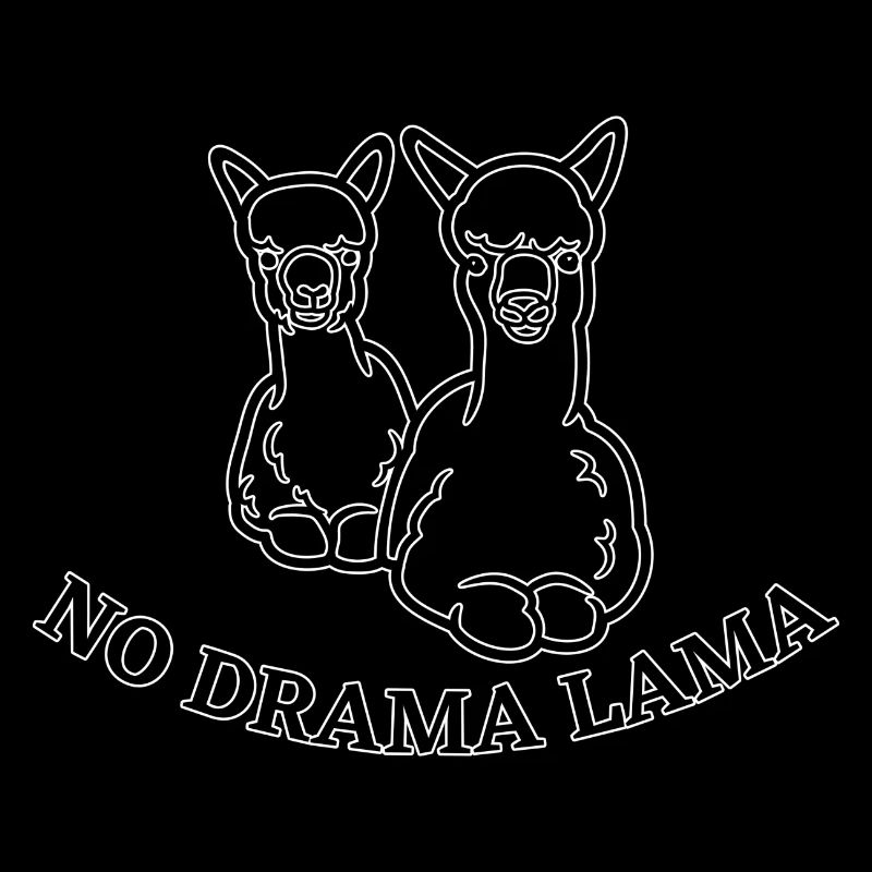 Illustration de lama sans drame