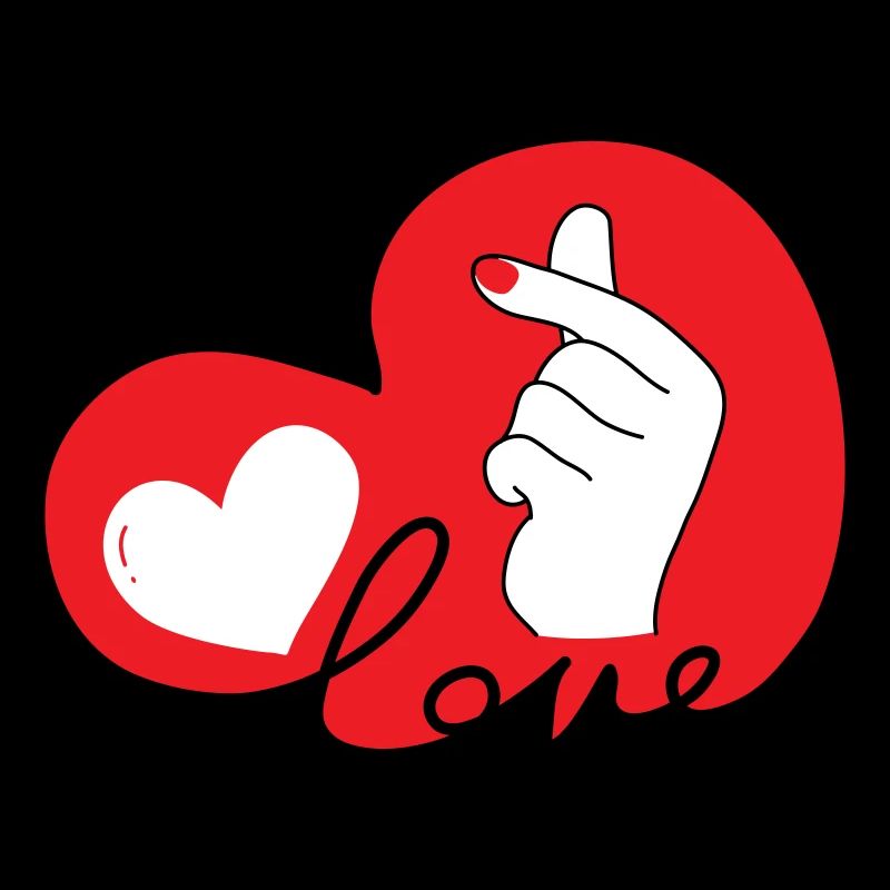 LOVE Finger Herz Tippfehler 3