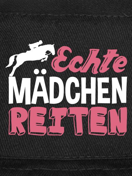 Echte Mädchen reiten