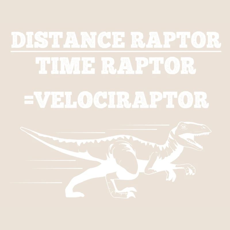 Distance Raptor Temps Raptor Vélociraptor Dino Math