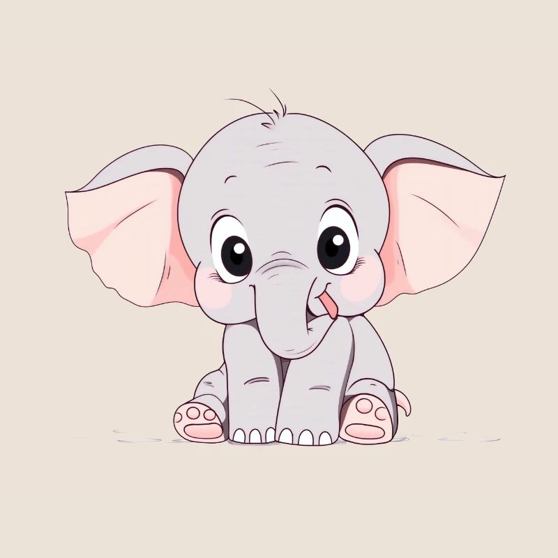 Mignon petit éléphant