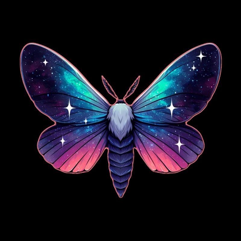 Galaxy Moth - Cosmic Space Themed Fantasy