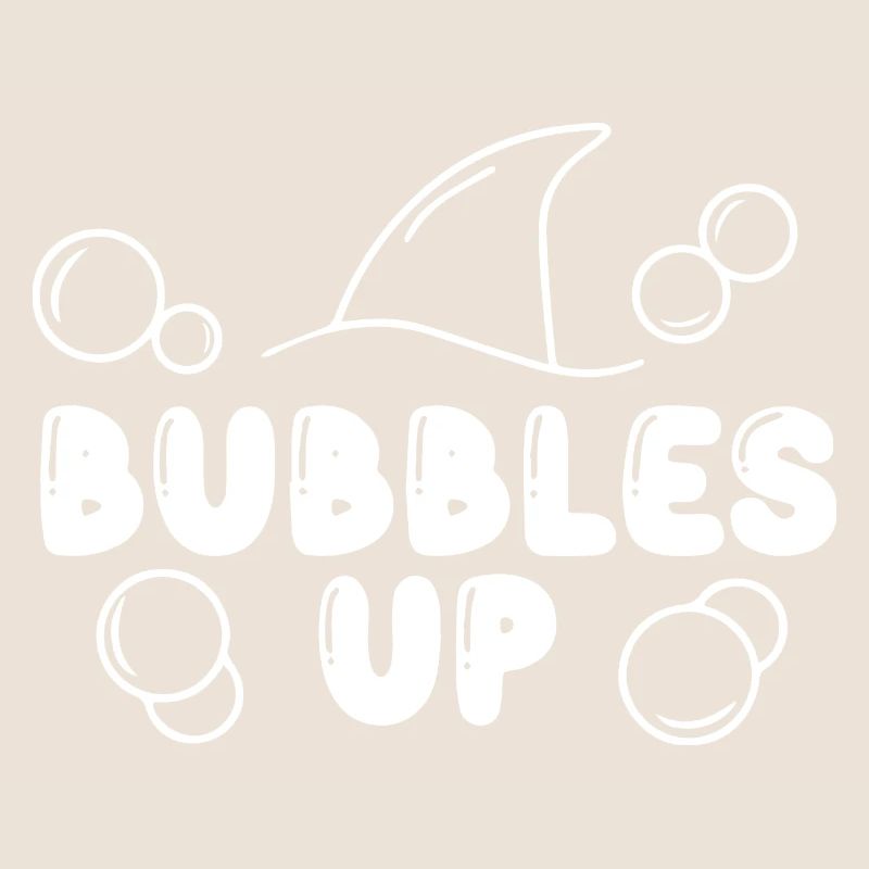 Bubbles Up Shark Lover murs Love Beach Bubble Up