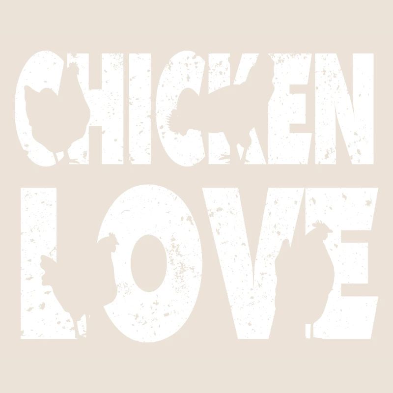 Poulet Amour Graffiti Design