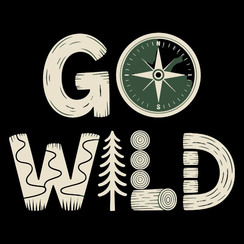 Go Wild Compass Forest Nature Camping Hiking