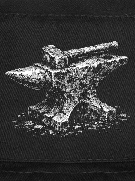 Motif d’enclume en acier forgé