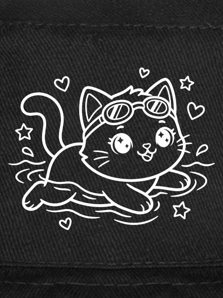 Chat de Kawaii nageant