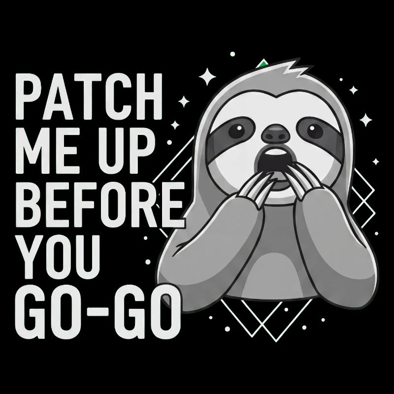 Patch Me Up Cyber Security Sloth