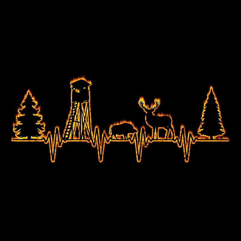 Hunter Heartbeat Pulse Fire ECG