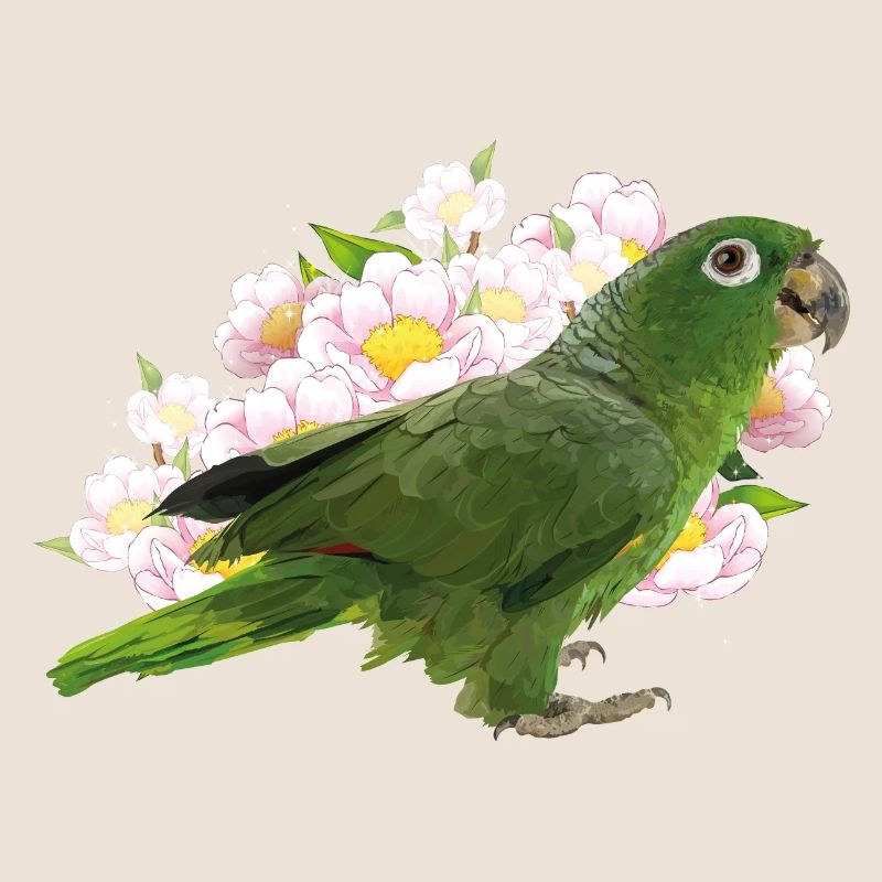 Blue crown parrot