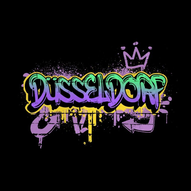 Dusseldorf Germany Graffiti Spray Sprayer