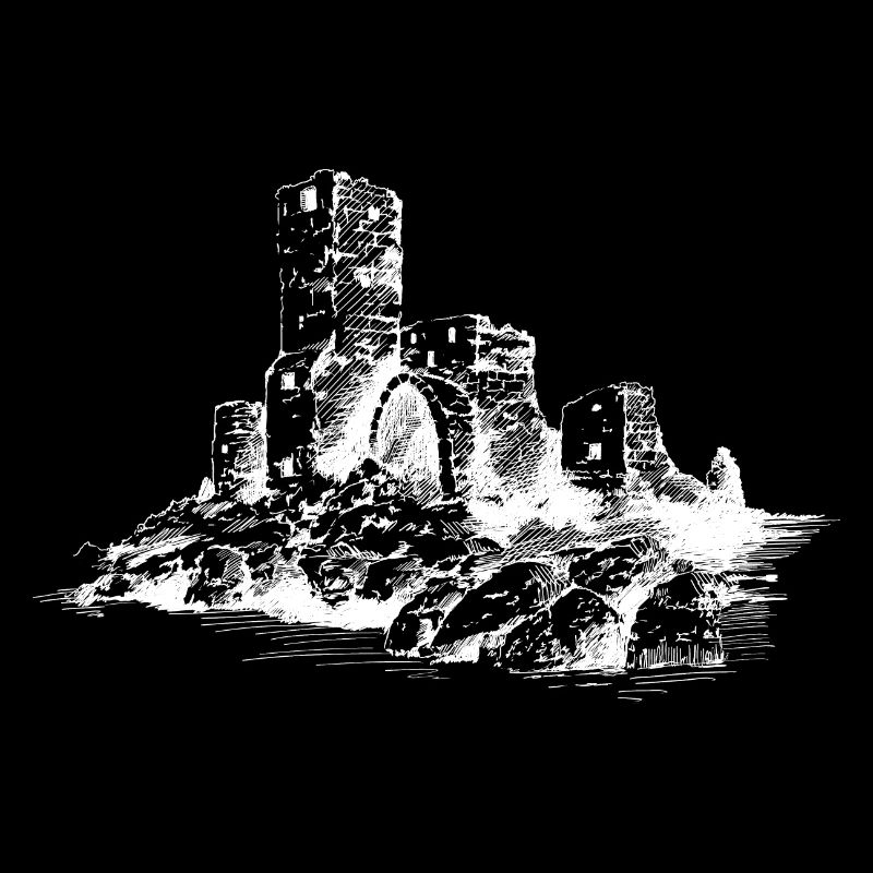 Château Dessin Point de repère Moyen Age historique